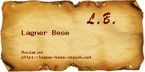 Lagner Bese névjegykártya